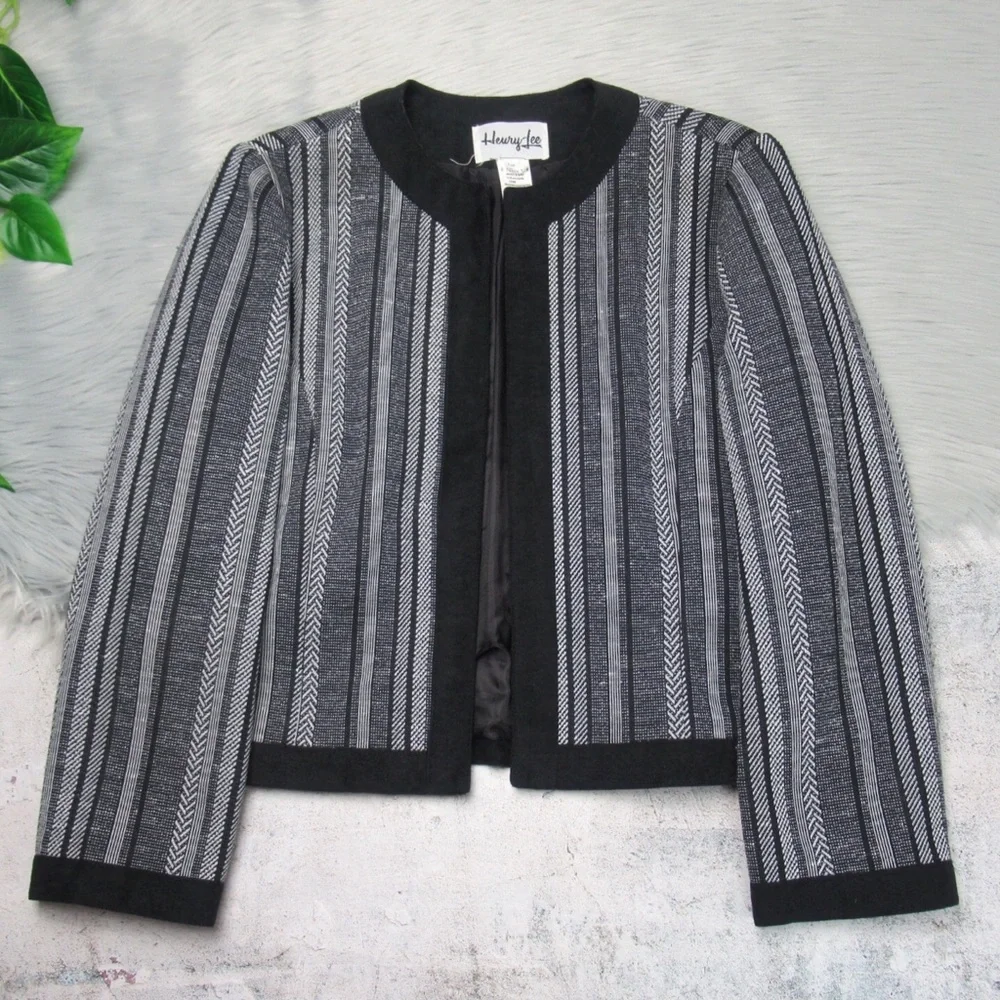 HEURY-LEE Vintage Open Front Jacket Women’s Size 12
